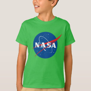 Camisa Verde Vernal das Crianças da NASA Icônica (