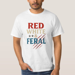 Camisa Vermelha Branca E Feral - 4º Patriótico Eng