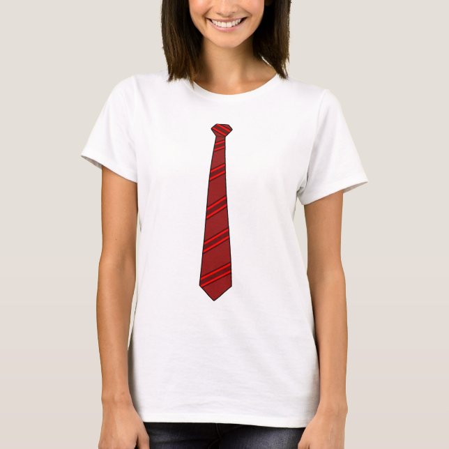Camisa vermelha da gravata (Frente)