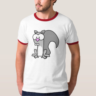 Camisa vermelha do esquilo da Capa