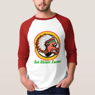 Camisa vermelha dos Rhinos