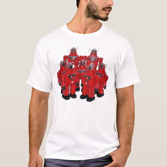 Camisa vermelha dos robôs (Frente)