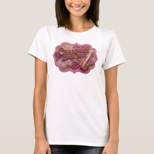 Camisa Vermelha Intensa CHAMPAGE COMES FIRST Desig