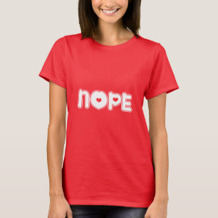 Camisa vermelha nope para mulheres