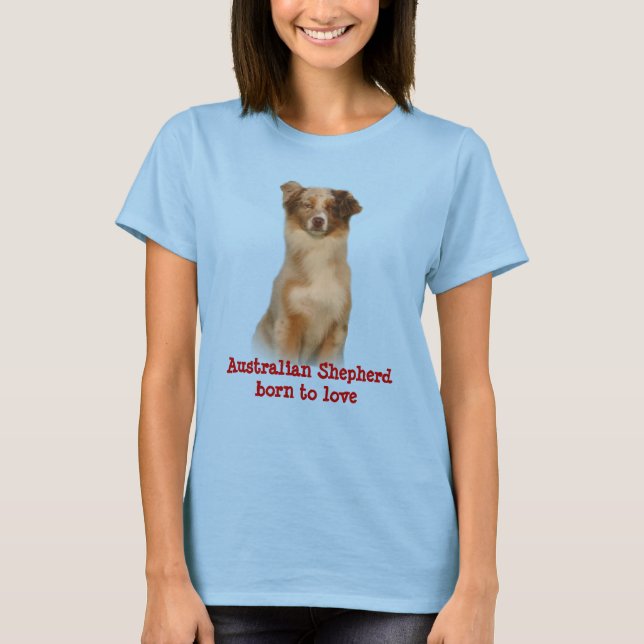 Camisa Vermelha Pastora Australiana (Frente)