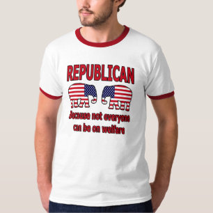 Camisa vermelha republicana do bem-estar