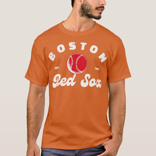 Camisa Vermelha Retro do Boston Sox (Frente)