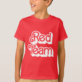 Camisa Vermelho da Equipe de Guerra Cores