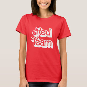 Camisa Vermelho da Equipe de Guerra Cores