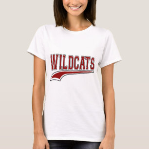 Camisa (vermelho escuro) da mascote dos Wildcats