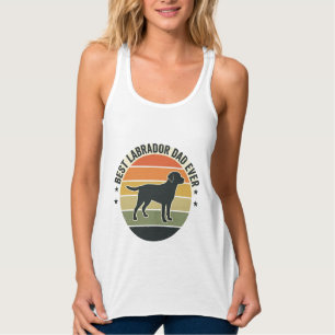 Camisa Vetorial de Cachorro Pai Labrador Vintage P