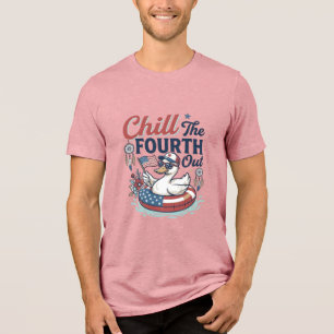Camisa Vetorial de Pato Patriótico Esfrie o Quarto