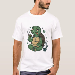 Camisa Vetorial de Tartaruga Stoner Vintage Design