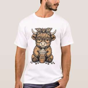 Camisa Vetorial Vintage de Café Vaca das Terras Al