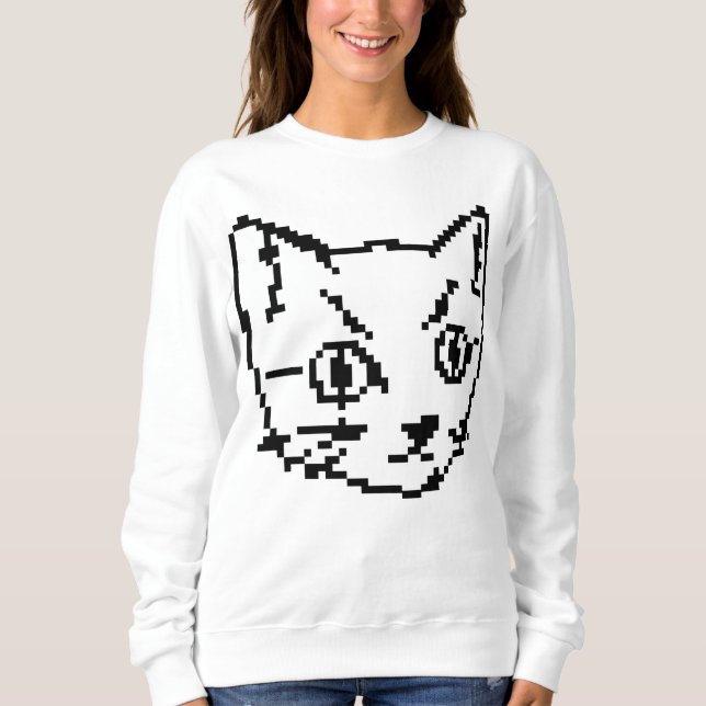 CAMISA VIDEO KITTY CAT PIXEL ART (Frente)