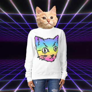 CAMISA VIDEO KITTY CAT PIXEL ART
