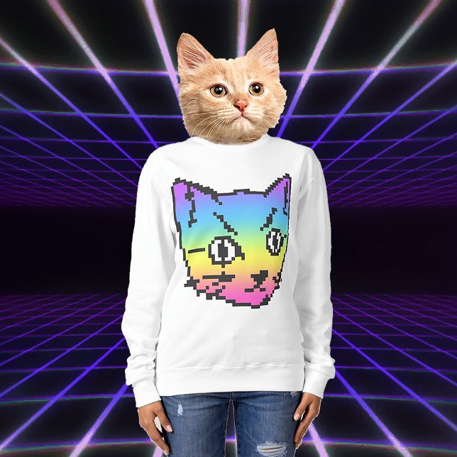 CAMISA VIDEO KITTY CAT PIXEL ART (Criador carregado)