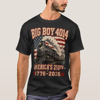 Camisa Vintage 250 Anos Big Boy 4014 Trem Bandeira