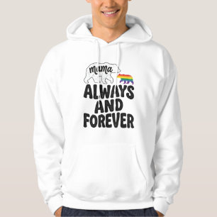 Camisa Vintage Arco-Íris Mamãe Urso Sempre E Para 