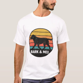 Camisa Vintage Bark And Meo Dog Sunset Design_1