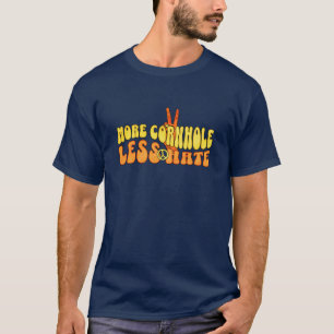 Camisa Vintage Cornhole Menos Ódio Retro - T-Shirt