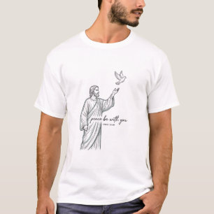 Camisa Vintage Cristã Pombo Paz Seja Com Você