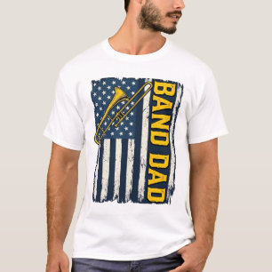 Camisa Vintage da Bandeira Americana Trombone de P
