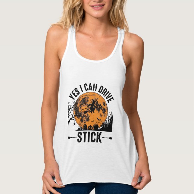 Camisa Vintage de Bruxa Divertida para Dirigir no  (Frente)