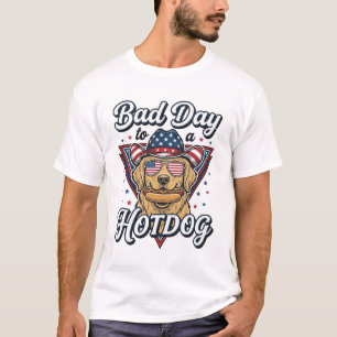 Camisa Vintage de Cachorro-Quente do Retriever Dou