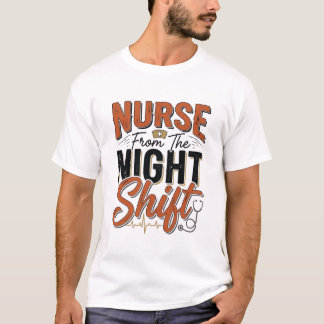 Camisa Vintage de Enfermeira do Turno da Noite Des