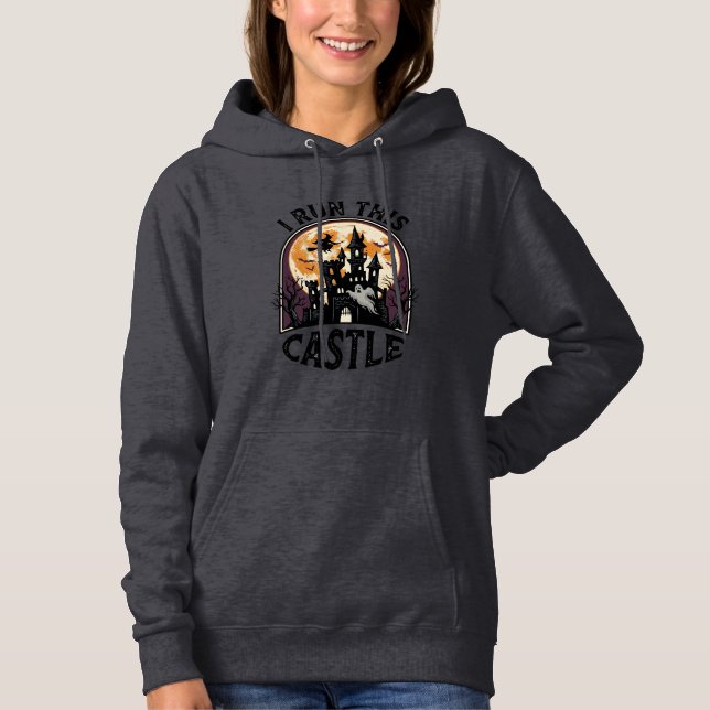 Camisa Vintage de Halloween Castelo Assombrado Bru (Frente)