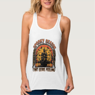 Camisa Vintage de Halloween Sentimento da Temporad
