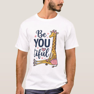 Camisa Vintage De Patins De Roda Girafa Linda Você