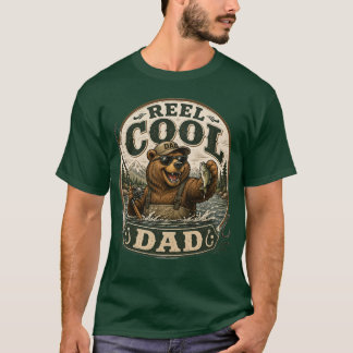 Camisa Vintage de Urso Pescador Pai Legal