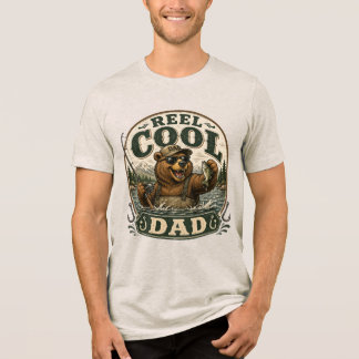 Camisa Vintage de Urso Pescador Pai Legal
