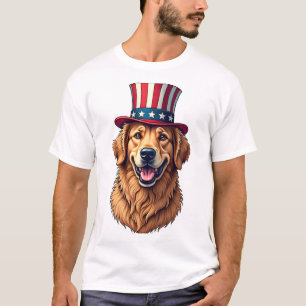 Camisa Vintage do Dia da Independência do Golden R