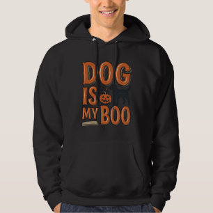 Camisa Vintage Dog Is My Boo Halloween Design_1