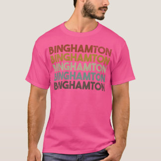 Camisa vintage estilo anos 80 de Binghamton Nova Y
