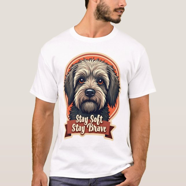 Camisa Vintage Estilo Resgate Cachorro Triste Retr (Frente)