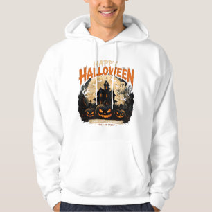 Camisa Vintage Halloween Crânio Casa Assombrada