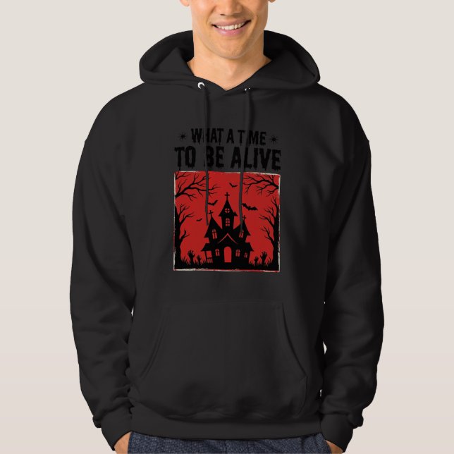 Camisa Vintage Halloween Haunted House What A Time (Frente)