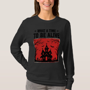 Camisa Vintage Halloween Haunted House What A Time