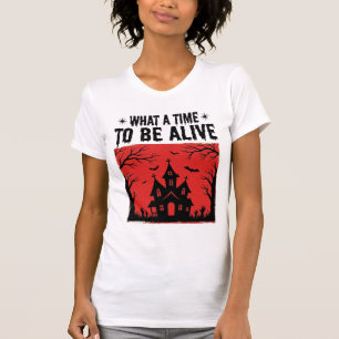 Camisa Vintage Halloween Haunted House What A Time