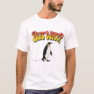 Camisa Vintage “Mas Por Quê” Pinguim Niilista.