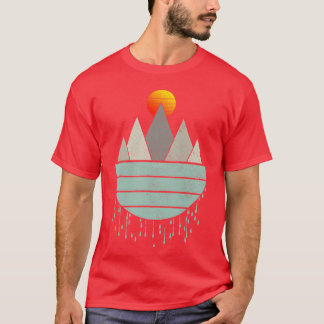 Camisa Vintage Montanhas Caminhada Acampamento Esc