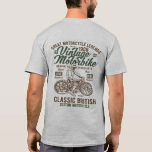 Camisa Vintage Moto Britânica Cafe Racer