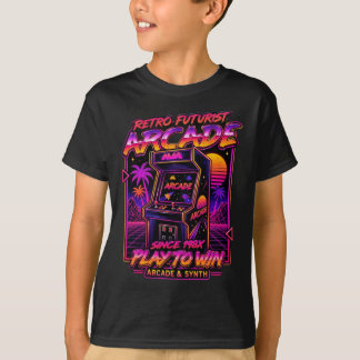 Camisa Vintage Synthwave Play To Win Gaming