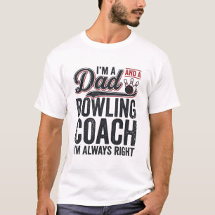 Camisa Vintage Treinador de Boliche Pai Sempre Cer