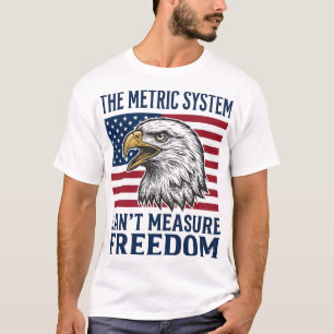 Camisa Vintage Vector Citação de Liberdade Águia P