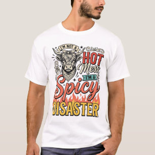 Camisa Vintage Western de Vaca das Terras Altas do